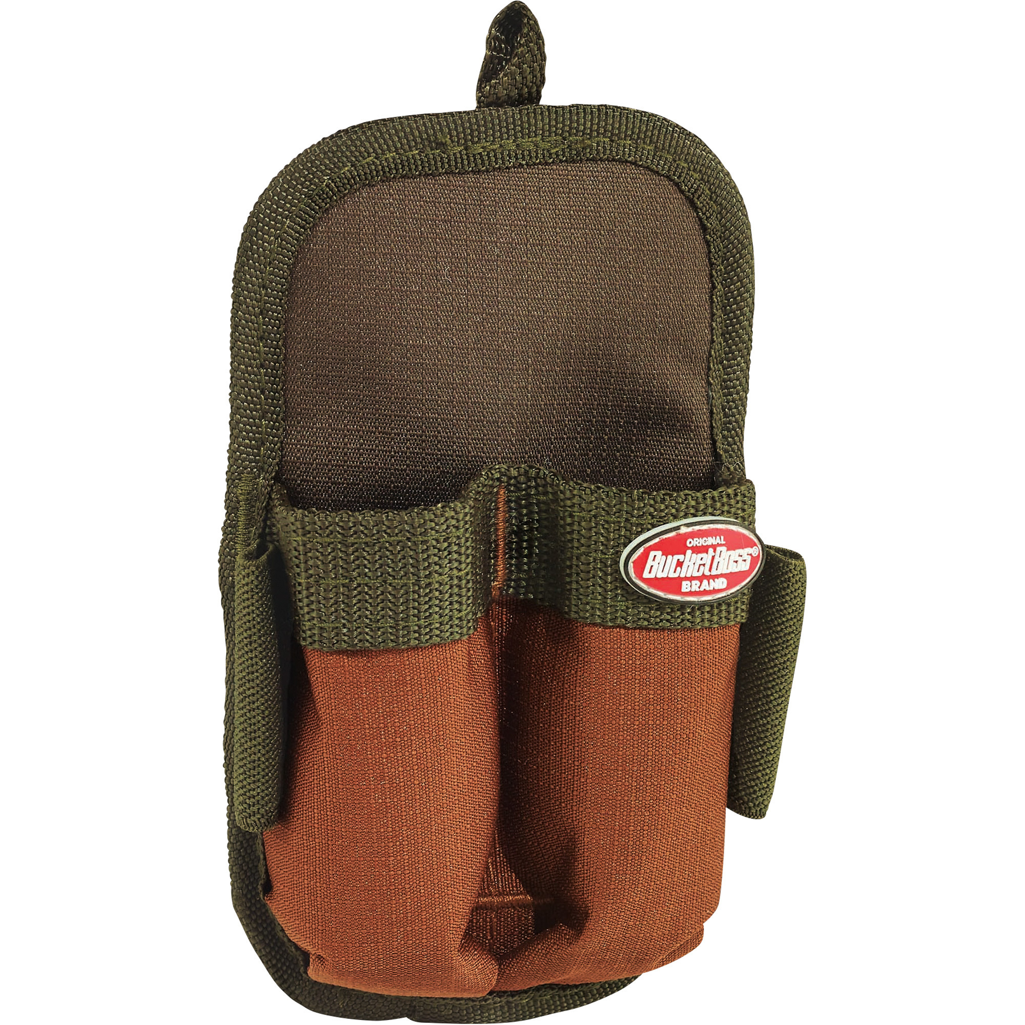 Bucket Boss Double Barrel Tool Sheath, 4 1/8in. W x 8 11/16in.H x 1 1/4in. Thick, Model# 54180